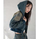 ヴィンテージウォッシュショートフードブルゾン | WEGO【WOMEN】 | 詳細画像7