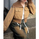 ウォッシュドダックワークショートブルゾン | WEGO【WOMEN】 | 詳細画像1