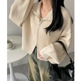 ダブルジップショートニットブルゾン | WEGO【WOMEN】 | 詳細画像8 