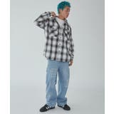 グラフィックオンブレチェックシャツ(LS) | WEGO【MEN】 | 詳細画像13 