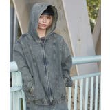 デニム淡加工色 | スウィッチングデニムフードブルゾン | WEGO【MEN】