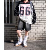 VネックナンバリングサテンBIGスウェット | WEGO【WOMEN】 | 詳細画像2 