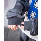 VネックナンバリングサテンBIGスウェット | WEGO【WOMEN】 | 詳細画像4 