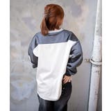 VネックナンバリングサテンBIGスウェット | WEGO【WOMEN】 | 詳細画像10 