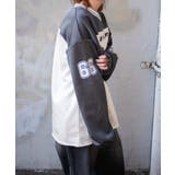 VネックナンバリングサテンBIGスウェット | WEGO【WOMEN】 | 詳細画像11 