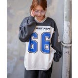 VネックナンバリングサテンBIGスウェット | WEGO【WOMEN】 | 詳細画像12 