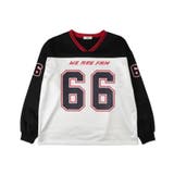 VネックナンバリングサテンBIGスウェット | WEGO【WOMEN】 | 詳細画像14 