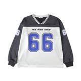 VネックナンバリングサテンBIGスウェット | WEGO【WOMEN】 | 詳細画像15 