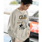 オフホワイト | スプレーグラフィックニットプルオーバー | WEGO【MEN】