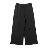 ブラック | ダメージスウェットバギーパンツ | WEGO【MEN】