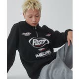 レーシングロゴハーフジッププルオーバー | WEGO【MEN】 | 詳細画像1