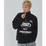 レーシングロゴハーフジッププルオーバー | WEGO【MEN】 | 詳細画像5
