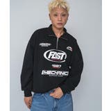 レーシングロゴハーフジッププルオーバー | WEGO【MEN】 | 詳細画像11