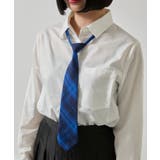 ブルーチェック2 | チェックスクールネクタイ | WEGO【WOMEN】