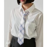 ホワイトチェック2 | チェックスクールネクタイ | WEGO【WOMEN】