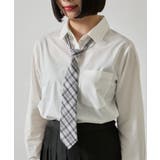 グレーチェック1 | チェックスクールネクタイ | WEGO【WOMEN】