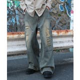 ダブルニーダメージデニムパンツ | WEGO【MEN】 | 詳細画像1