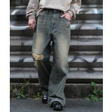 デニム淡加工色 | スーパーバギーダメージデニムパンツ | WEGO【MEN】