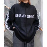 ブラック | クロスダメージニットBIGブルゾン | WEGO【WOMEN】