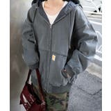 113 | ヴィンテージウォッシュダックフードブルゾン | WEGO【WOMEN】