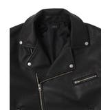PUダブルライダースジャケット | WEGO【MEN】 | 詳細画像4