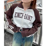 ブラウン | グラフィックショートトラックジャケット | WEGO【WOMEN】