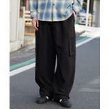 ブラック | イージーワイドカーゴスラックス | WEGO【MEN】