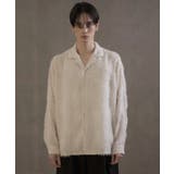 ホワイトアイボリー | ジャガードフリンジシャツ(LS) | WEGO【MEN】