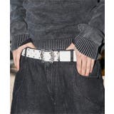 ホワイト | Mクロスモチーフスタッズベルト | WEGO【MEN】
