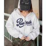 杢グレー | ロゴジップショートパーカー | WEGO【WOMEN】