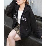 ヴィンテージライクスタッズジップパーカー | WEGO【WOMEN】 | 詳細画像1
