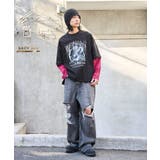 フェイクレイヤードグラフィックT(LS) | WEGO【MEN】 | 詳細画像16 