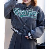 ブラックその他 | スタジアムロゴデニムショートスタジャン | WEGO【WOMEN】