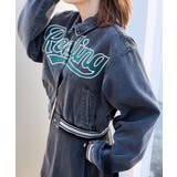 スタジアムロゴデニムショートスタジャン | WEGO【WOMEN】 | 詳細画像10