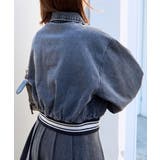 スタジアムロゴデニムショートスタジャン | WEGO【WOMEN】 | 詳細画像11