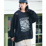 ダークグレー | グラフィックダメージニットプルオーバー | WEGO【MEN】