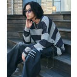 グレーボーダー | ボーダーダメージニットプルオーバー | WEGO【MEN】