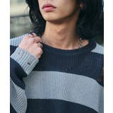 ボーダーダメージニットプルオーバー | WEGO【MEN】 | 詳細画像4