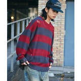 ボーダーダメージニットプルオーバー | WEGO【MEN】 | 詳細画像7