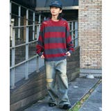 ボーダーダメージニットプルオーバー | WEGO【MEN】 | 詳細画像10