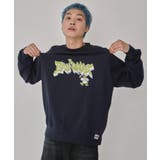 ネイビー | 別注BENDAVISバブルロゴプルオーバー | WEGO【MEN】