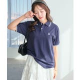 ネイビー | 別注USPOLOラインポロシャツ | WEGO【MEN】