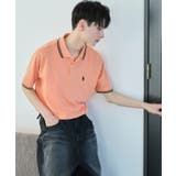 オレンジ | 別注USPOLOラインポロシャツ | WEGO【MEN】