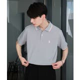 グレー | 別注USPOLOラインポロシャツ | WEGO【MEN】