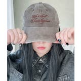 ブラウンその他 | ロゴ刺繍ピグメントキャップ | WEGO【MEN】