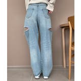 サイドカットデニムストレートパンツ | WEGO【WOMEN】 | 詳細画像9