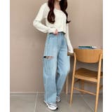 サイドカットデニムストレートパンツ | WEGO【WOMEN】 | 詳細画像10