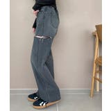 サイドカットデニムストレートパンツ | WEGO【WOMEN】 | 詳細画像12