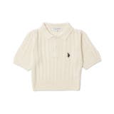 別注USPOLO ケーブルニットポロ | WEGO【WOMEN】 | 詳細画像1