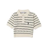 ホワイトボーダー | 別注USPOLO ケーブルニットポロ | WEGO【WOMEN】
